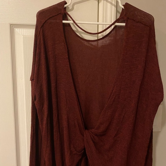 Maroon Oversized Shirt - Picture 2 of 3